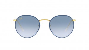Ray-Ban ROUND FULL COLOR LIGHT BLUE ON LEGEND GOLD